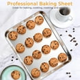 thumbnail image 6 of Air Fryer Basket for Oven, Walchoice Baking Tray Pan &Air Fryer Basket with Folding Air Fryer Rack & Barbecue Skewers, 16” x 12” Non-stick Stainless Steel Crisper Tray for Frying Baking Grilling, 6 of 8