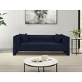 thumbnail image 2 of Meridian Furniture Everett Navy Chenille Fabric Upholstered Sofa, 2 of 15