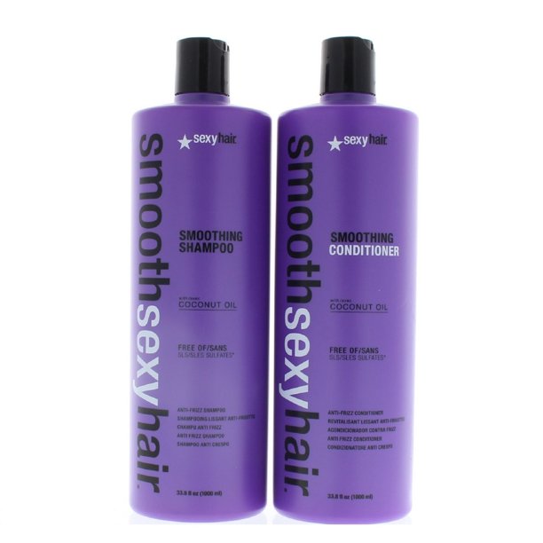Sexy Hair Smooth Sexy Hair Smoothing Shampoo and Conditioner 33.8oz/1000ml DUO