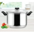thumbnail image 2 of EUROSTAR 8QT Stainless Steel Stock Pot with Glass Cover, 2 of 3