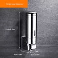thumbnail image 4 of Monstrate Dispensador de a mano montado en la pared del hotel de la oficina en el hogar Baño de cocina Contenedor de gel de ducha de prensa Juegos de accesorios de baño Cuadrícula única, 4 of 6