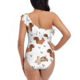 thumbnail image 5 of Honeii Rabbit And Squirrel for women's one-piece swimsuit featuring a chic one-shoulder design experience elegance and style in the water-Medium, 5 of 6