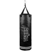 Venum Classic 70 lb Heavy Punching Bag Kit – Boxing & MMA Training – Black/White – 48” Assembled