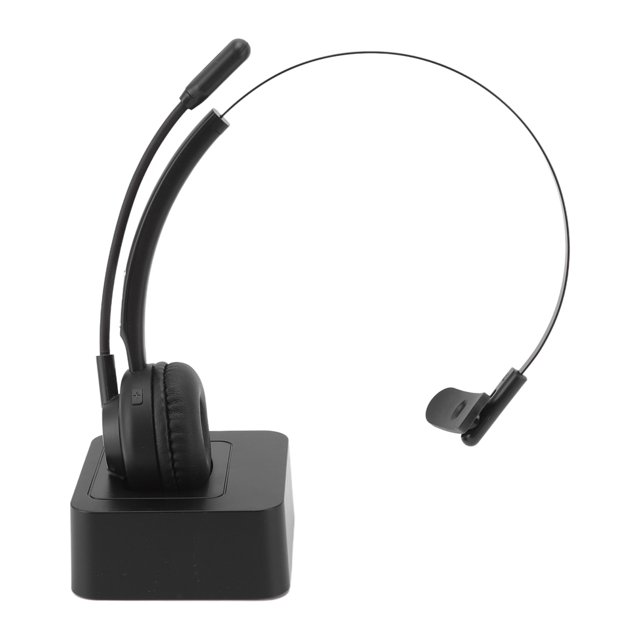 Auriculares Bluetooth Para Camionero, Cómodos Auriculares Bluetooth Ajustables, Base De Carga Magnética, Cancelación De Ruido Durante Todo El Día Con Micrófono Para Teléfonos Amonsee No