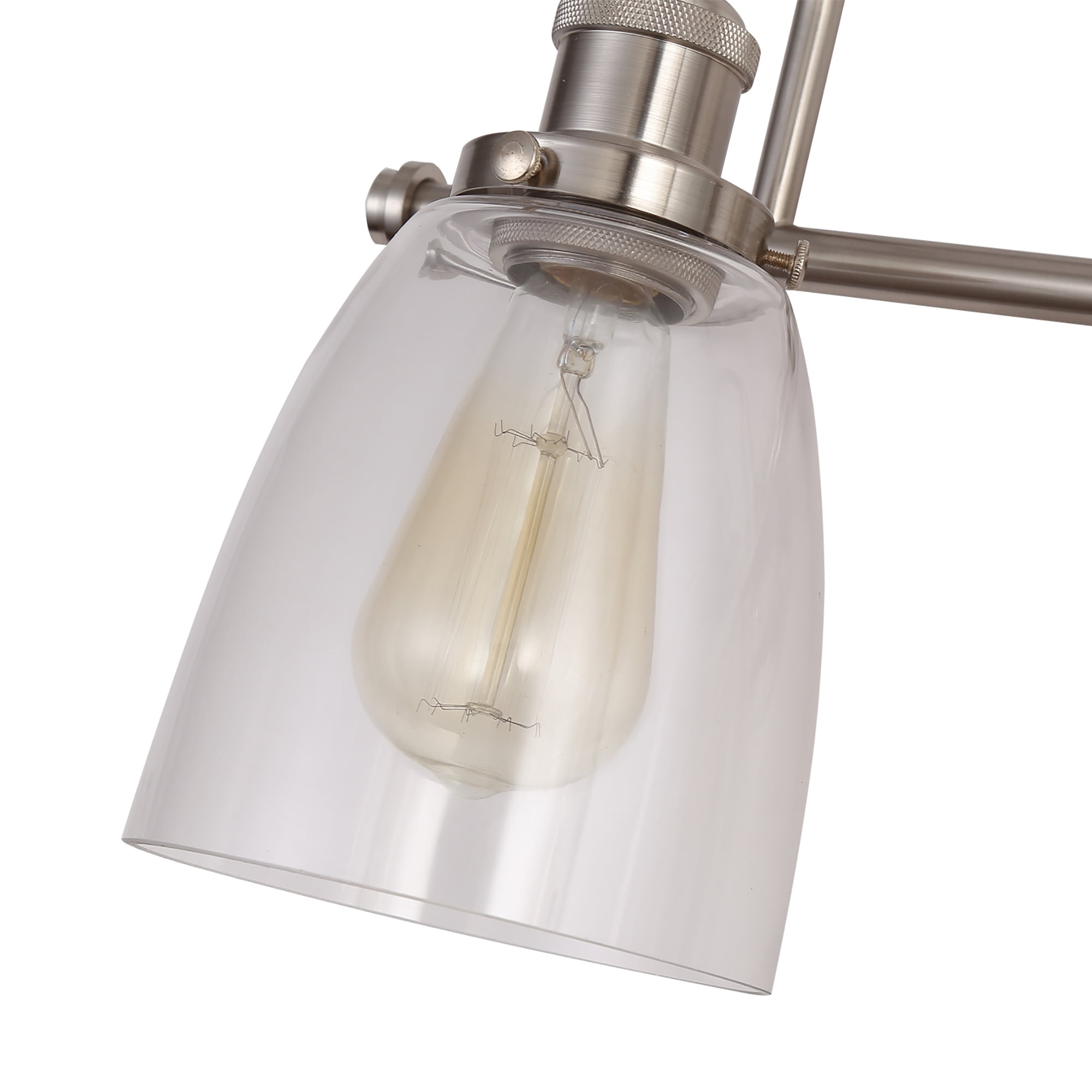 Warehouse of Tiffany Annha Sand Nickel 3-Light Cone Glass Shade Wall Sconce