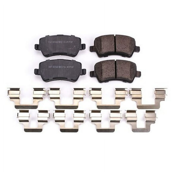PowerStop 17-1307 Disc Brake Pad Set Land Rover, Volvo (AWD/FWD) Disc Brake Pad Set - Rear