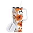 thumbnail image 2 of 30 oz Stainless Steel Tumbler Vacuum Insulated Leak Proof Stainless Steel Coffee Cup Water Bottles Cartoon Coral Flowers, 2 of 9
