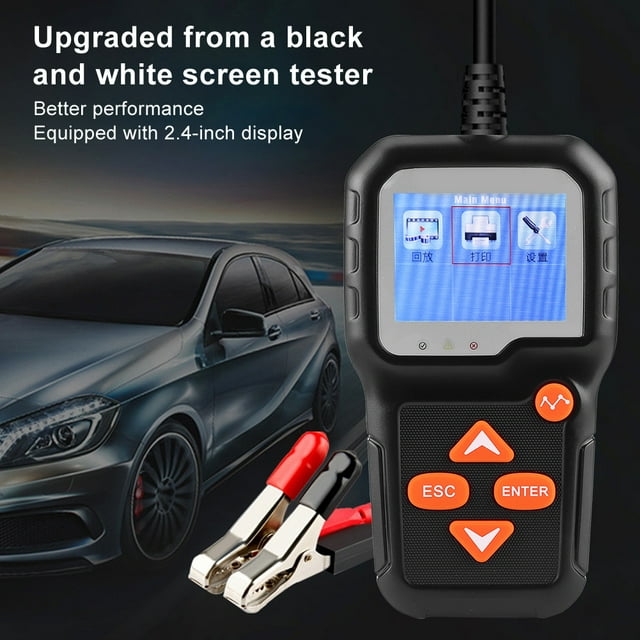 Battery Tester,Yctze KONNWEI KW650 Automatic Battery Tester For 6V-12V Motorcycle Car Digital Analyzer