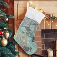 thumbnail image 5 of Coolnut 17.7 Inch Christmas Stockings, 2 PCS Beautiful Dragonflies Presonalized Large Stocking Sock for Family Holiday Xmas Party Decorations, 5 of 7