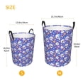 thumbnail image 3 of Cauagu flower Skull cartoon for Laundry Basket,Collapsible Organizer Basket for Storage Bin Toy Bins Gift Baskets Bedroom Clothes Children Nursery Hamper -Small, 3 of 7