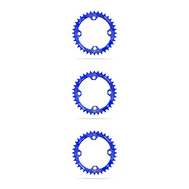 Wosthever Juego de platos y bielas de bicicleta 104 BCD Rueda de cadena de bicicleta Reemplazable Aleación de aluminio Placa de dientes Type1 NO1
