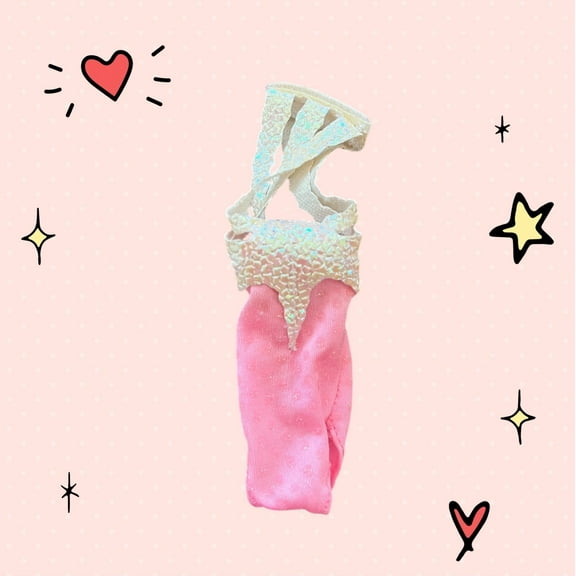 Lol Surprise doll OMG Bartz Ice Capades #7365 Doll Bodysuit only - 1989 Leotard Bathing Swim