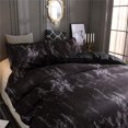 thumbnail image 3 of HAHDAXIA Super Soft Polyester Duvet Cover Set Rock Pattern Printed Pillowcase Bedding Set (Black, Single), 3 of 6