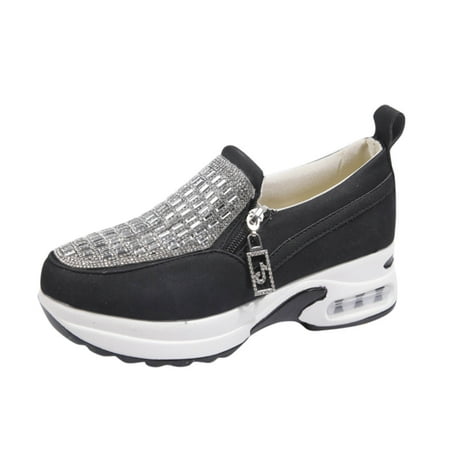 

autumn winter shoes Shoes Women s Women s Casual Sneakers Cushioned Bottom Fashion Thick Rhinestone Women s Sneakers