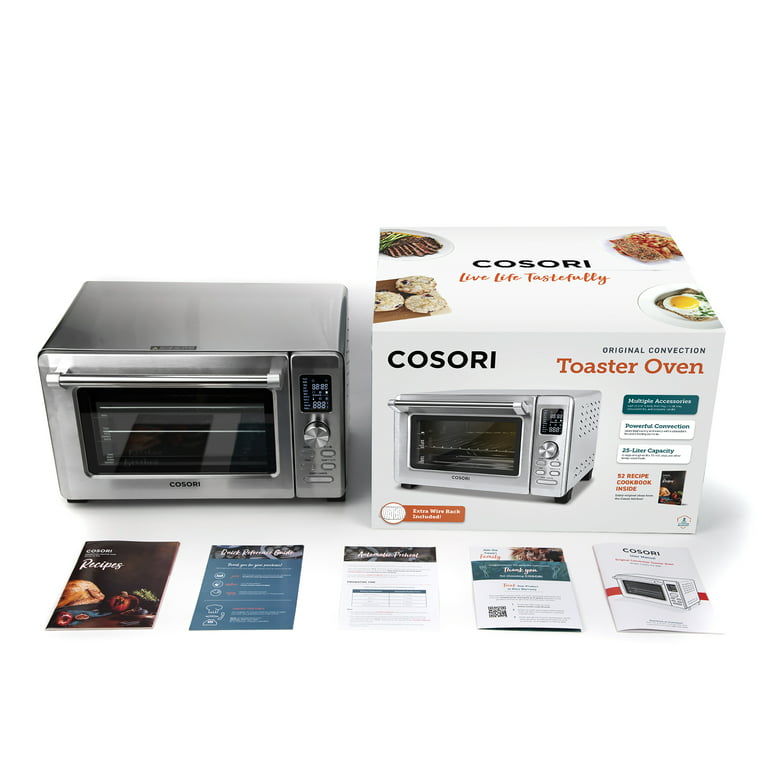Cosori CO125-TO-RXS Original Convection Oven 26.4Qt with Extra Wire Rack 