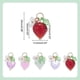 thumbnail image 2 of 20 colgantes de cristal con forma de fruta, 5 colores, transparentes, con forma de fresa, para manualidades, pendientes, dijes sueltos, 2 of 5