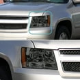 thumbnail image 2 of Spec-D Tuning Smoke Headlights Compatible with 2007-2013 Chevy Avalanche, 2007-2014 Tahoe Suburban, L+R Pair Head Light Lamp Assembly, 2 of 6