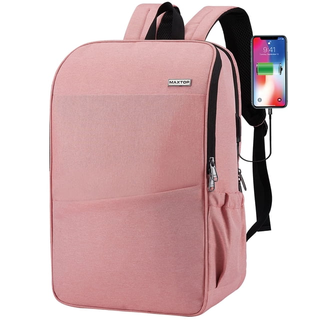Mochila para portátil MAXTOP Deep Storage con USB de 17 pulgadas resistente al agua