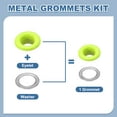 thumbnail image 3 of Uxcell 110 Pcs Ojetes con Arandelas 3/16" Kit de Grommets Amarillo Brillante, 3 of 7