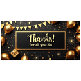 thumbnail image 3 of Gold Balloons Thank You Banner Decorative Design Appreciation Banner for Office Party Employee Celebration Indoor Decoration, 3 of 7