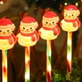 thumbnail image 4 of 5PCS Christmas Pathway Lights, Christmas Decorations Outdoor Led Pathway Markers Lights, Snowman Light for Outdoor Pathways Yard Patio Garden Lawn Decoration, 4 of 9