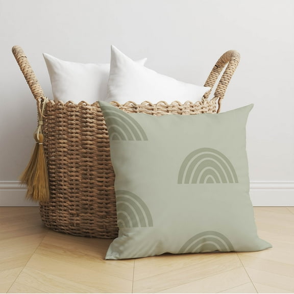 Bows Match Light Green Throw Pillow