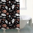 thumbnail image 4 of Accented Spooky Halloween Pattern Shower Curtain 72"x84" ,Bathroom Decorative Shower Curtains Set with 12 Hooks,Modern Waterproof Washable Shower Curtain, 4 of 6