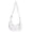 White, variant on Women Vegan Leather Crescent Crossbody Bag, Slouchy Hobo Dumpling Sling Bag, Vintage Shoulder Handbag.