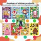 thumbnail image 4 of Stickers YINGXIANG Mario Make a Face, 36 hojas para DIY, 4 of 7