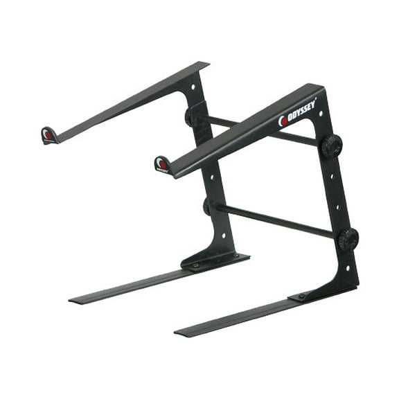 Odyssey LSTANDS LSTAND Adjustable Stand-Alone Tabletop Laptop Pro DJ Stand Black