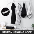 thumbnail image 6 of Simmore 100% Cotton Terry Kitchen Towels, Super Soft Absorbent Dish Towels and Dish Cloths for Kitchen Washing and Drying, 8-Piece Set, 16x28 Inches, Black, 6 of 9