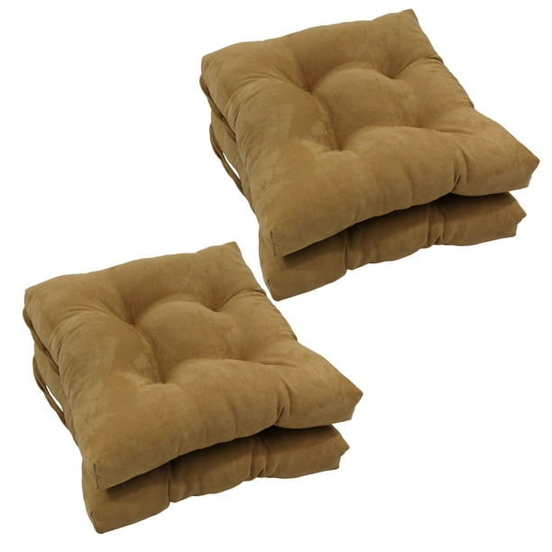 Cojín Pillow Blazing Needles de microgamuza para silla, 41 x 41 cm, color camel 4