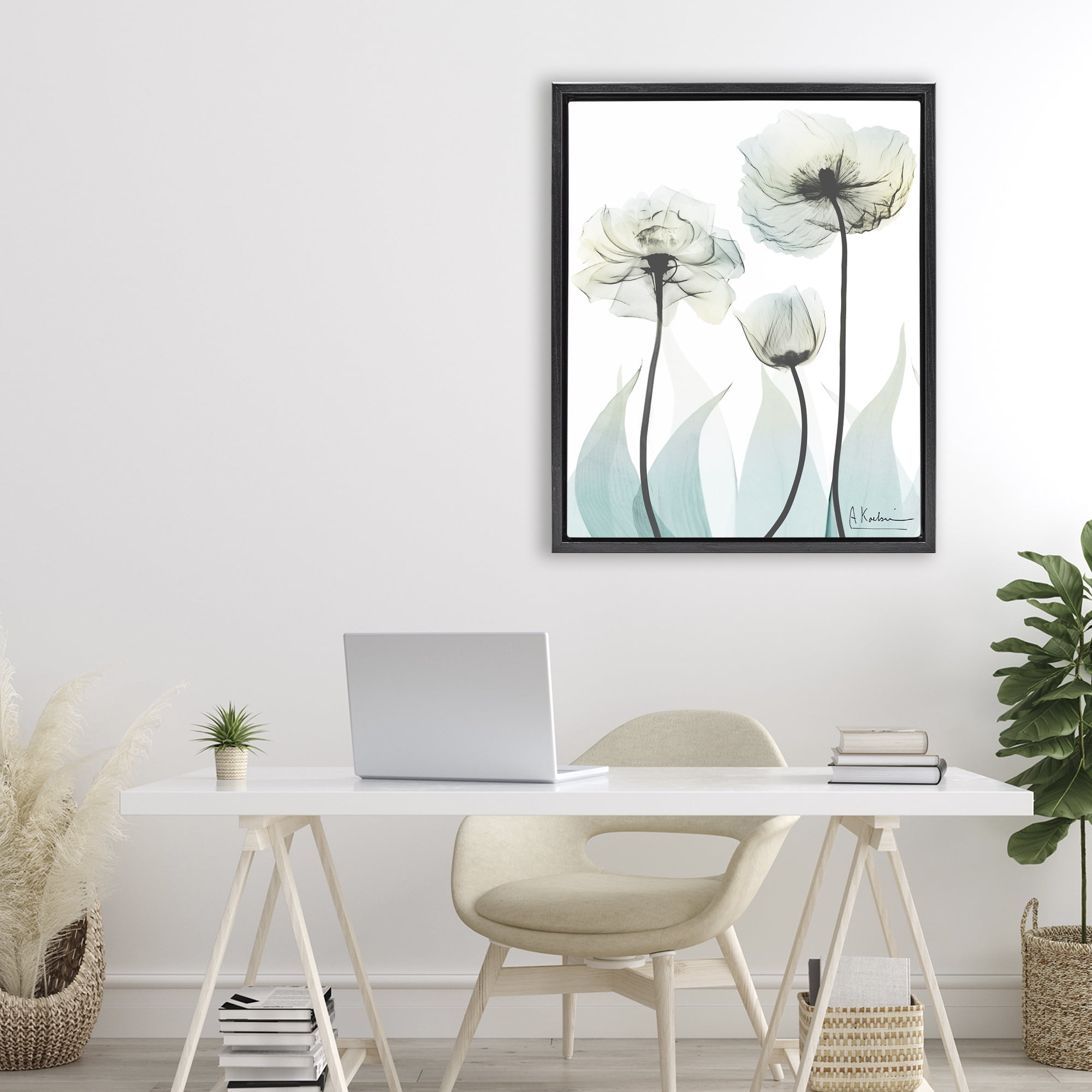 Stupell Industries Luxury Of Creation Black Framed Floater Canvas Wall Art, design by Albert Koetsier