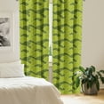 thumbnail image 3 of Ambesonne Nature 4-Panel Curtains, Simple Art Trees Cartoon, 56"x95", Apple Green, 3 of 4