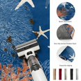 thumbnail image 5 of Round Rugs 3Ft, Orange Navy Blue Coral Round Area Rug Washable Indoor Throw Carpet, Summer Beach Coastal Ocean Starfish Small Non Slip Circle Rug for Bedroom Living Room Home Decor Aesthetic, 5 of 8