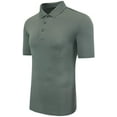 thumbnail image 3 of Adidas Polo de Performance pour Hommes, G, Grey Three, 3 of 4