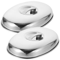 Stainless Steel Steamer Lid Kitchen Faicet Food Covers for Indoor Melting Dome Plate Covers for Dinner Plates Food Dome