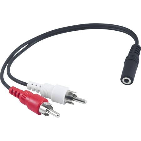 ONN 3.5mm Auxiliary-In (F) to RCA Stereo (M) 