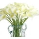 thumbnail image 2 of XmhyTop 30 piezas de flores de tulipán artificiales de tacto real para decoración de bodas y fiestas en el hogar (naranja), 2 of 5
