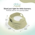 thumbnail image 3 of Dolu Nuve 3-in-1 Potty, Toilet Adapter, and Step Stool, Ergonomic Design, Green, 3 of 6