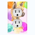 thumbnail image 2 of Metal Light Switch Plate Outlet Cover (Llama Love LLA001), 2 of 19