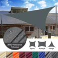 thumbnail image 2 of 10 Sizes Triangle Waterproof Sun Shade Sail Outdoor Garden Patio Party Sunscreen Awingtriangle Canopy 95% Uv Block With Free Rope, 2 of 3
