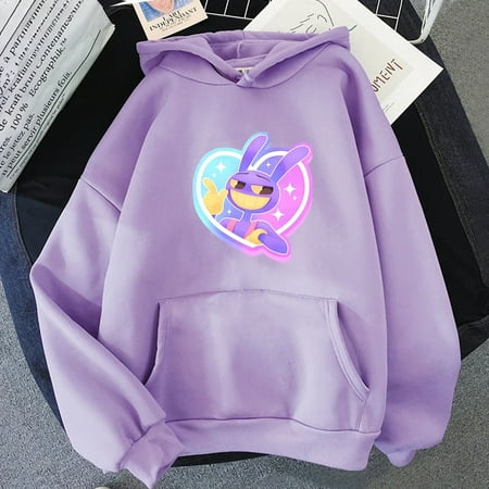 FEMBOY The Amazing Digital Circus Jax Rabbit New Printed Sweatshirts Casual Long Sleeve Pullovers