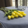 thumbnail image 5 of Scheam 20Pcs Artificial Yellow Tulip Flowers Tulip Stems PU Real Touch Tulips for Easter Spring Wreath Floral Arrangement Centerpiece Wedding Bouquet Memorial Day Cemetery, 5 of 8