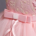 thumbnail image 4 of B91xZ Party Dresses For Girls Toddler Clothes Gown Girl Party Princess Kid Lace Sleeveless Dress Tulle Girls Pink,Size 2-3 Years, 4 of 5