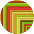 thumbnail image 1 of Ahgly Company Machine Washable Indoor Round Transitional Chameleon Green Area Rugs, 4' Round, 1 of 7
