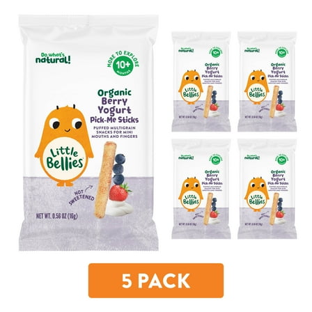 Little Bellies Organic Berry Yogurt Pick-Me Sticks 0.56 oz (5 PACK)