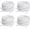 4 Pairs White, variant on Flat Shoe Laces for Sneakers, Shoelaces for Sneakers, Athletic Shoelaces - 4 Pairs