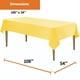 thumbnail image 5 of Mantel de plástico para fiestas, 12 unidades, color amarillo, 137 x 274 cm, 5 of 5