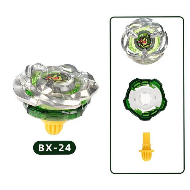 Battle Alloy Spinner with Launcher - Plastic & Alloy, 4.8cm